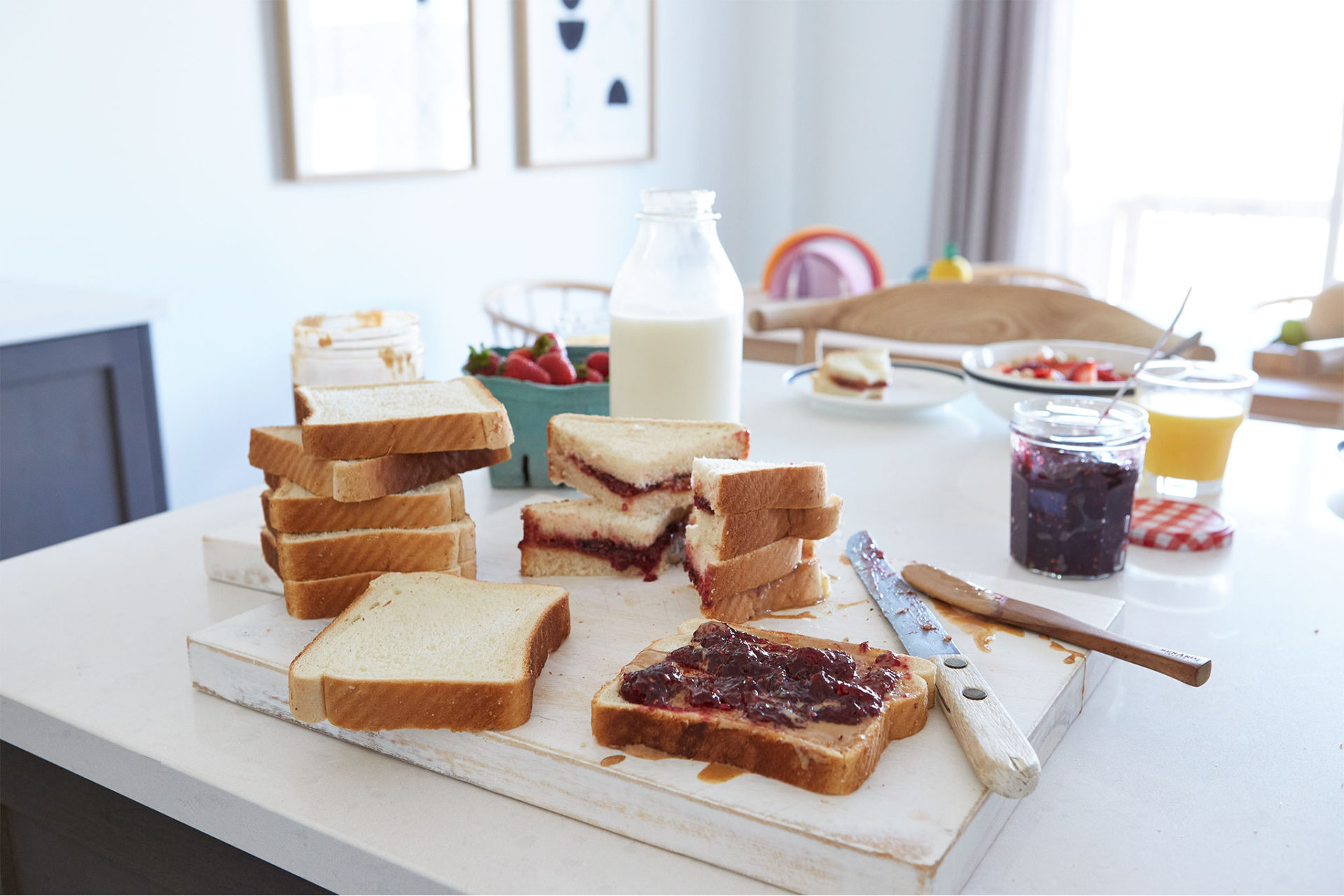 Maximize Your Island Countertop During Meal Prep