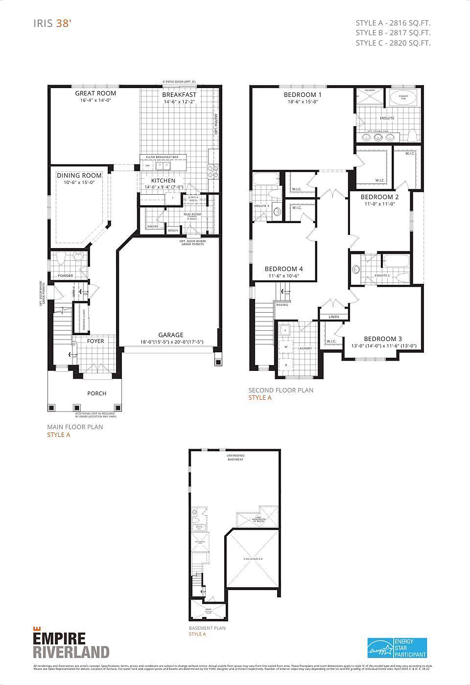 Iris Floor Plan in Empire Riverland Empire Communities